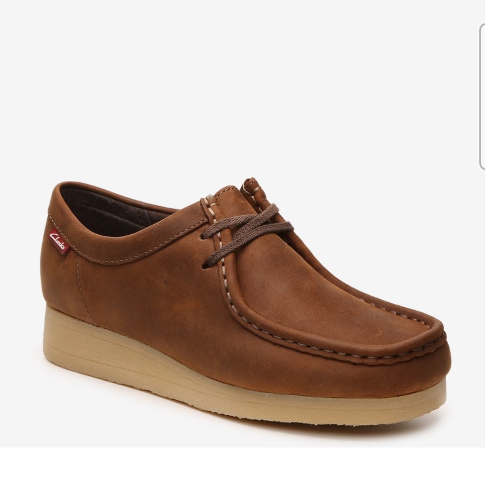 Dark brown leather Wallaby Clark’s